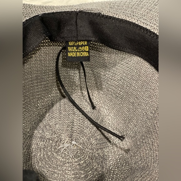 Gray Wide Rim Hat (nwot) - Picture 6 of 6